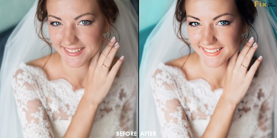 Wedding-retouching: photo retouching body