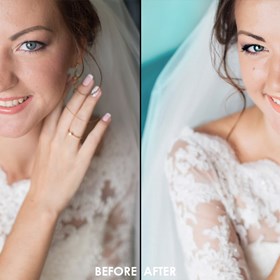 Wedding-retouching: photo retouching body